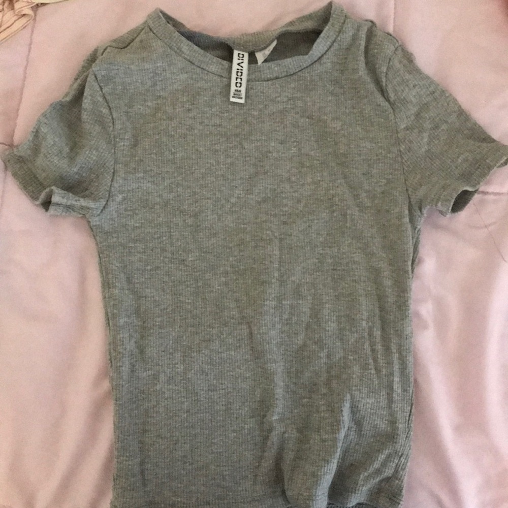 GRAY H&M TOP WOMENS